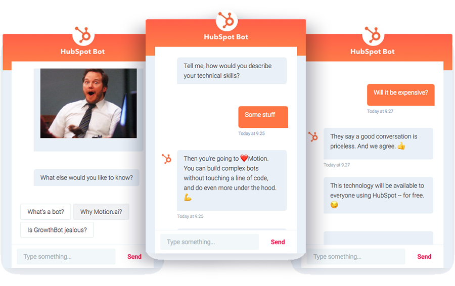HubSpot Bot, Motion.ai