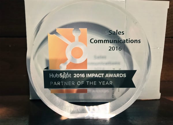 Sales Communications Impact Awards Partner of The Year 2016