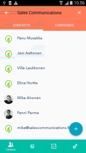 HubSpot CRM Android-sovellus