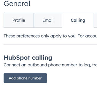 Lisää HubSpot-puhelinnumerosi portaaliin