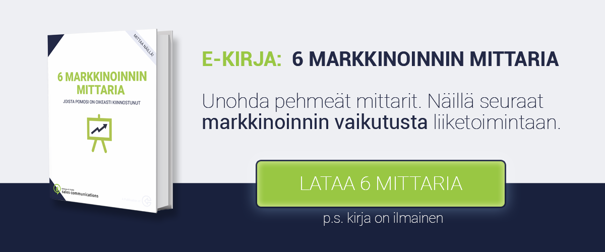 Lataa E-kirja: 6 markkinoinnin mittaria