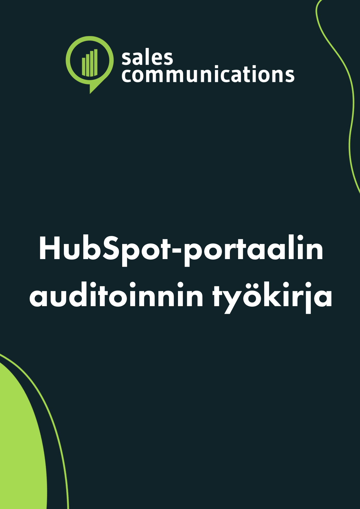 HubSpot-portaalin auditoinnin työkirja