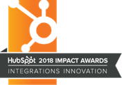 HubSpot Impact Awards Integrations Innovation 2018