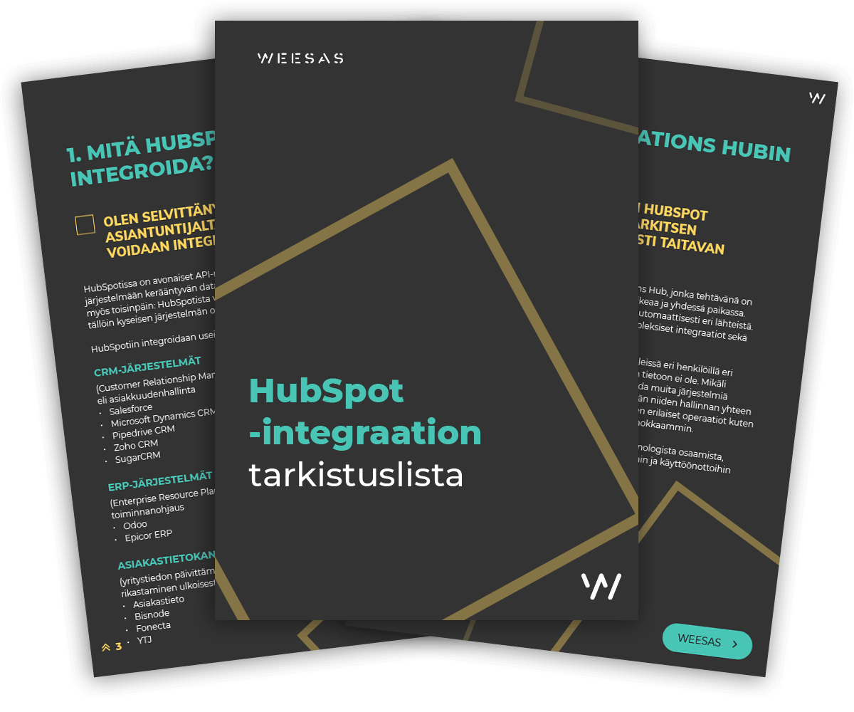 HubSpot-integraation-tarkistuslista