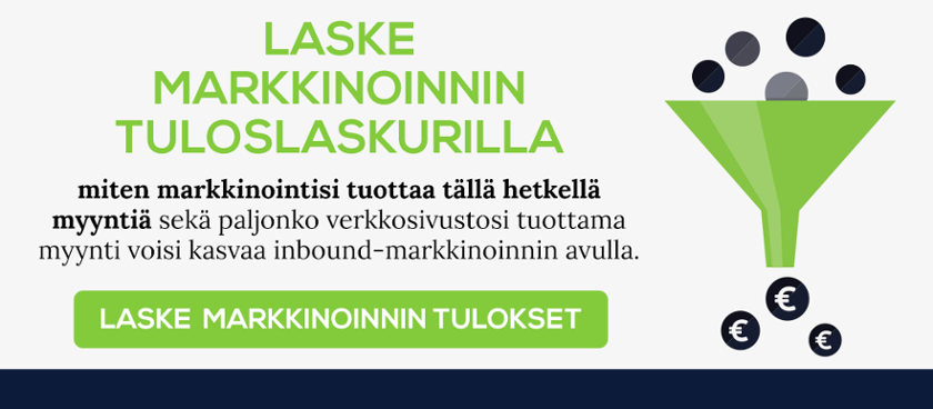 Laske markkinointinne tulokset
