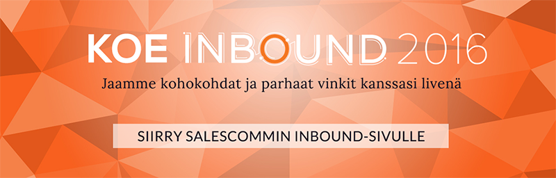 Koe Inbound 2016 Salescommin kanssa